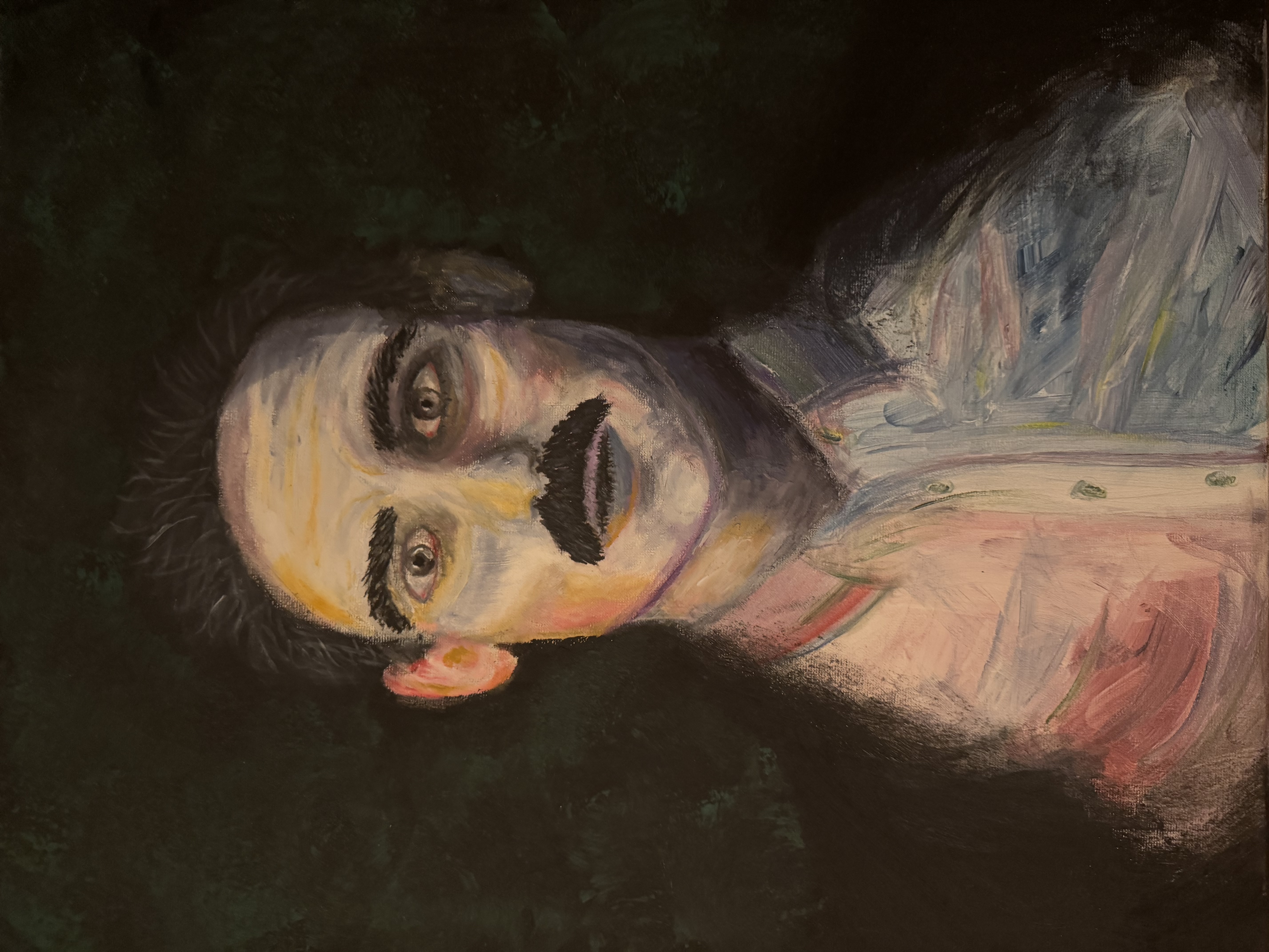 Self-portrait painting